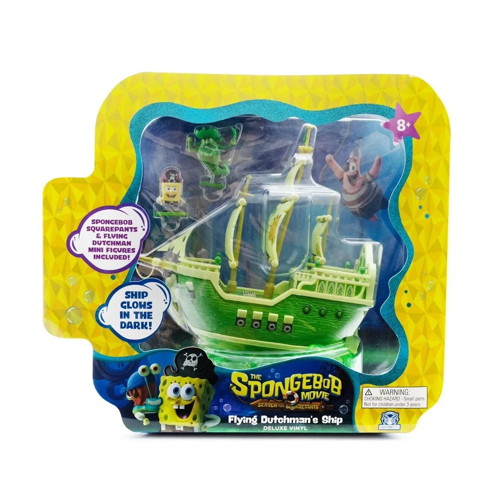 Search For SquarePants The SpongeBob Movie Flying Dutchman Ship Glow in Dark NIB